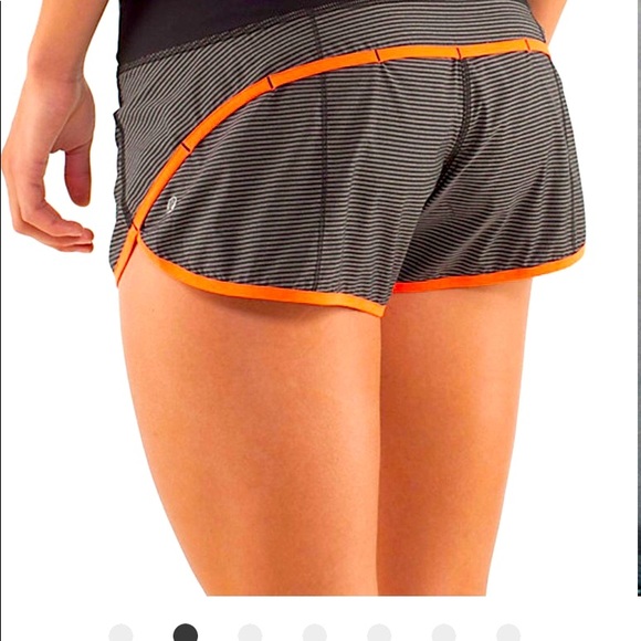 lululemon athletica Pants - NWOT Lululemon Speed Shorts Cashew Tonka Stripe flare 10
